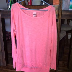 Off Shoulder Pink long sleeve